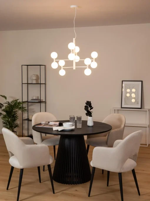 Lampada A Sospensione Grande Con Sfere In Vetro Grover