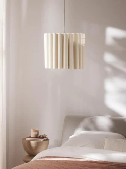 Lampada A Sospensione In Lino Lucina