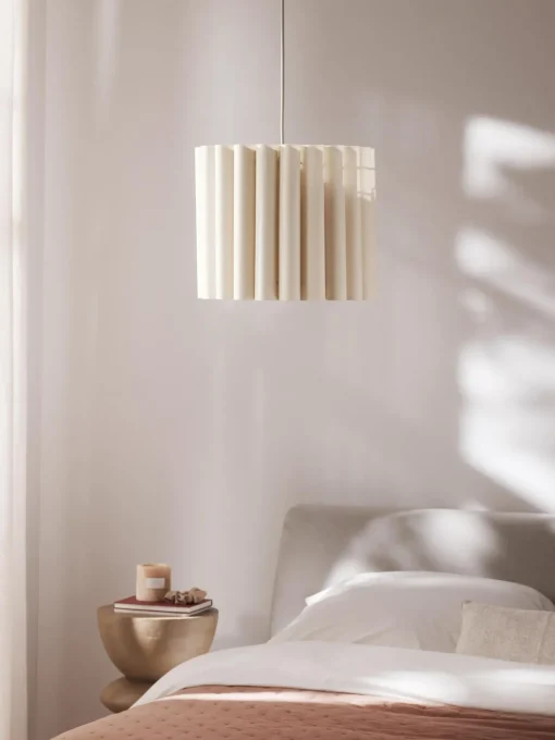Lampada A Sospensione In Lino Lucina