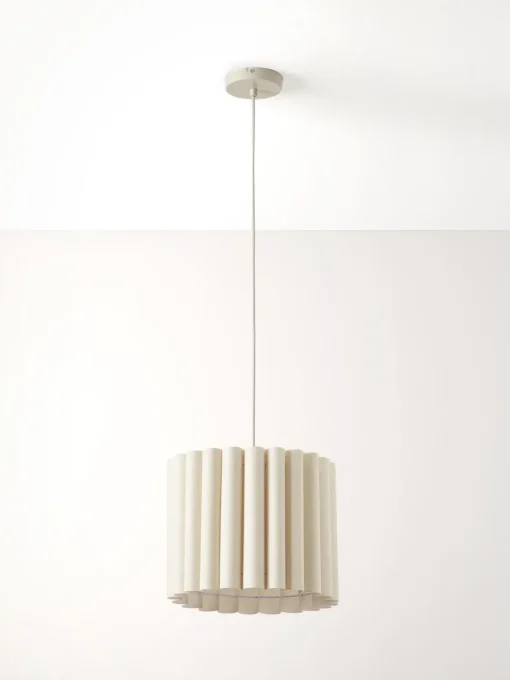 Lampada A Sospensione In Lino Lucina