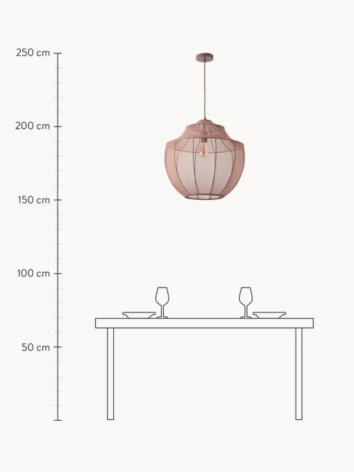 Lampada A Sospensione In Tessuto Intrecciato Beau