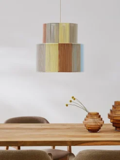 Lampada A Sospensione In Fili Di Lino Lace