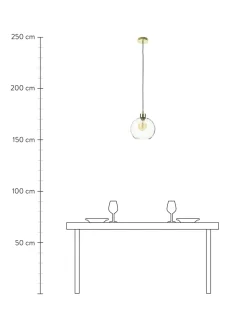 Lampada A Sospensione Piccola In Vetro Irina