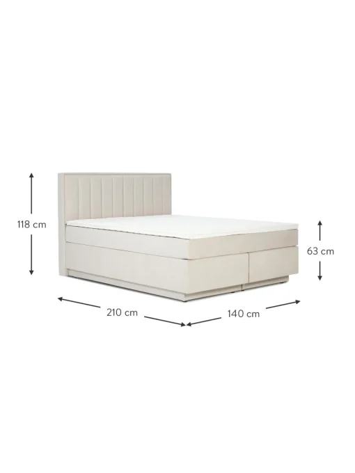 Letto Boxspring Con Contenitore Livia