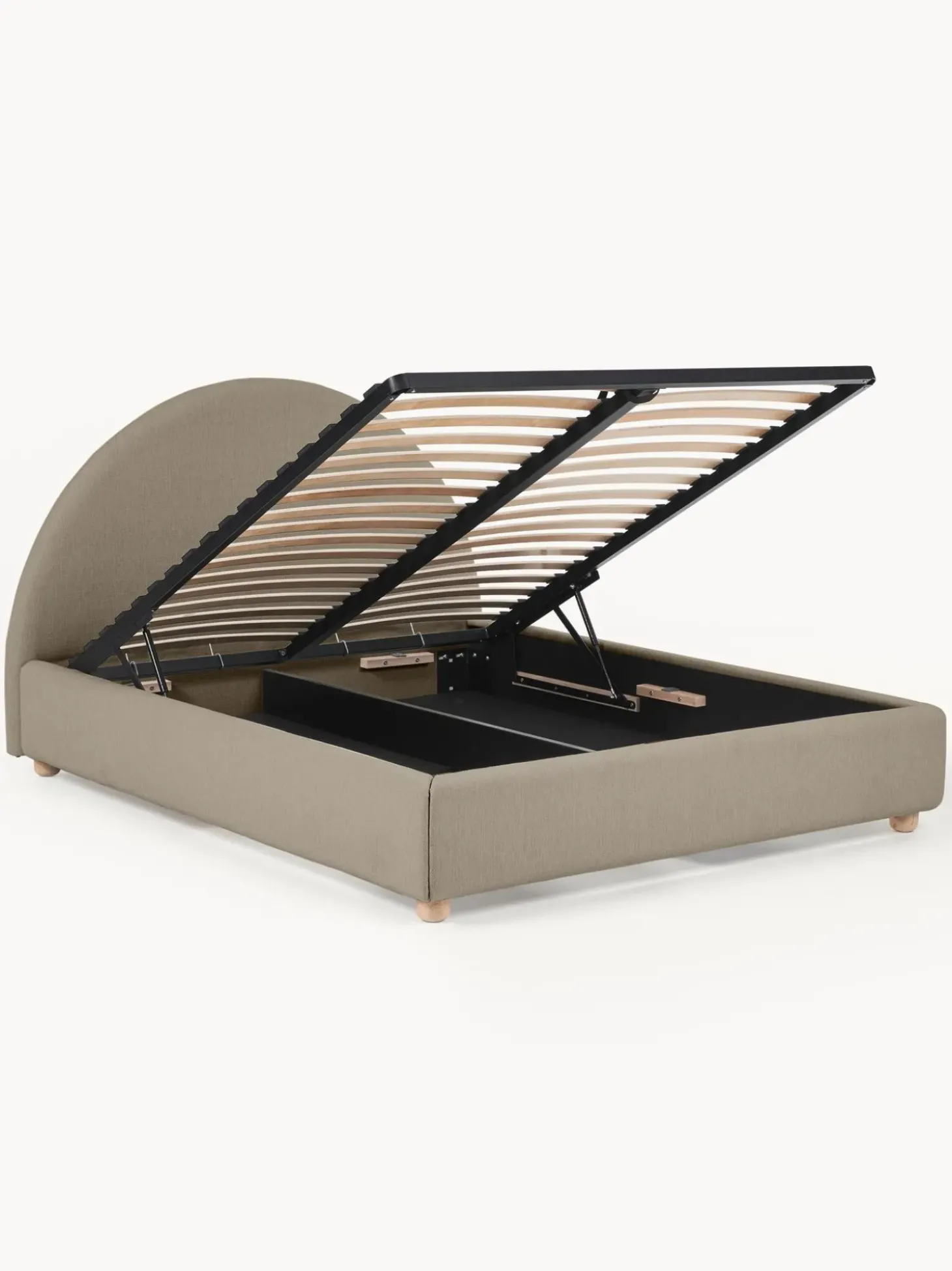 Letto Imbottito Con Contenitore Ebba