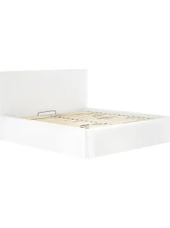 Letto Imbottito Con Contenitore Feather
