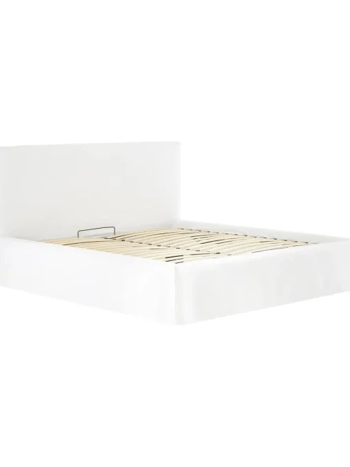 Letto Imbottito Con Contenitore Feather