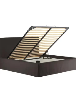 Letto Imbottito Con Contenitore Feather