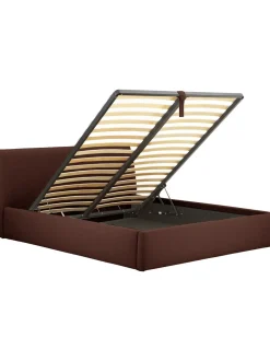 Letto Imbottito Con Contenitore Cloud