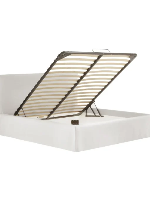 Letto Imbottito Con Contenitore Feather