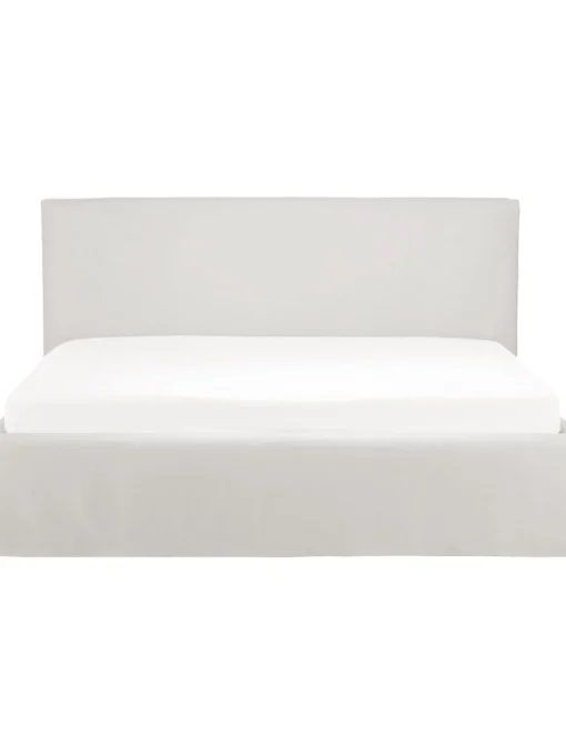 Letto Imbottito Con Contenitore Feather
