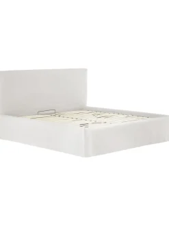 Letto Imbottito Con Contenitore Feather