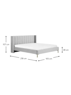 Letto Imbottito In Velluto Dusk