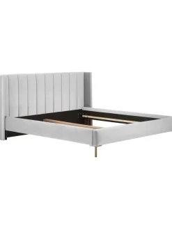 Letto Imbottito In Velluto Dusk