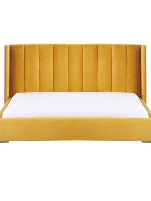 Letto Imbottito In Velluto Dusk