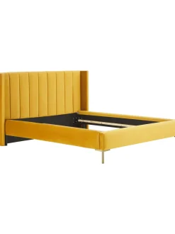 Letto Imbottito In Velluto Dusk