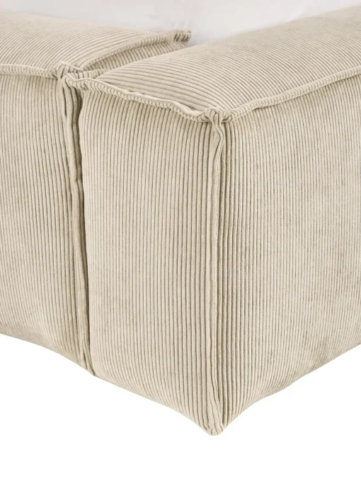 Letto Imbottito In Velluto A Coste Con Contenitore Lennon
