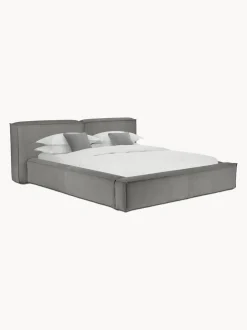 Letto Imbottito In Velluto A Coste Lennon