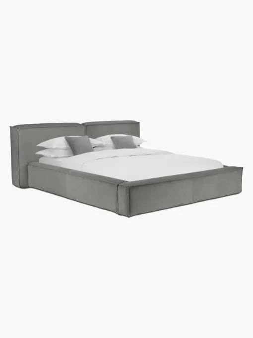Letto Imbottito In Velluto A Coste Lennon