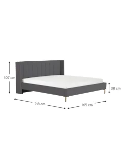 Letto Imbottito In Velluto Dusk