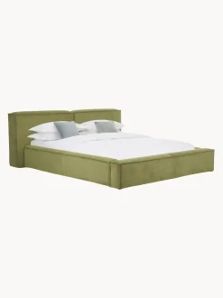 Letto Imbottito In Velluto A Coste Lennon