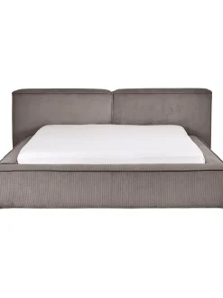 Letto Imbottito In Velluto A Coste Con Contenitore Lennon