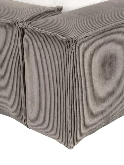 Letto Imbottito In Velluto A Coste Con Contenitore Lennon
