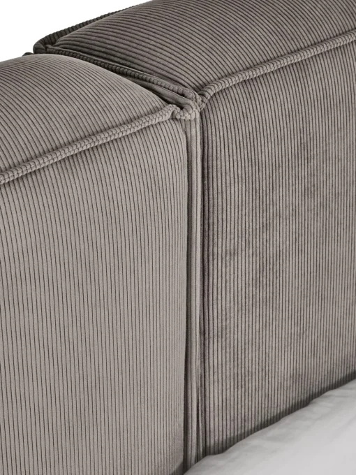 Letto Imbottito In Velluto A Coste Con Contenitore Lennon