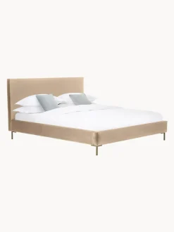 Letto Imbottito In Velluto Peace
