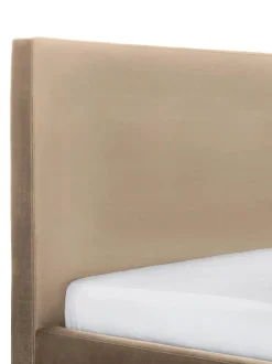Letto Imbottito In Velluto Peace