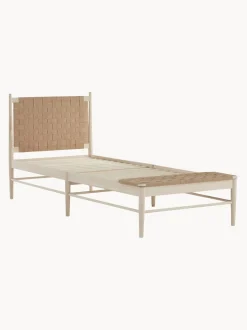Letto In Legno Con Testiera In Juta Kopenhamn