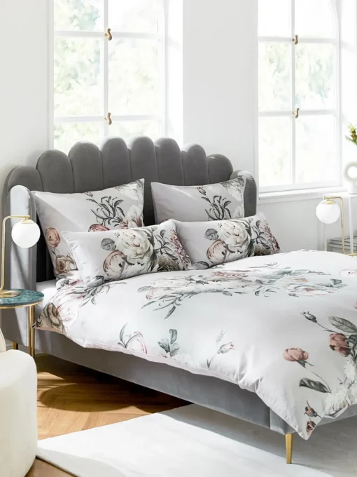 Letto Matrimoniale Imbottito In Velluto Glamour