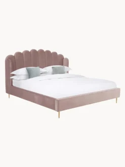 Letto Matrimoniale Imbottito In Velluto Glamour