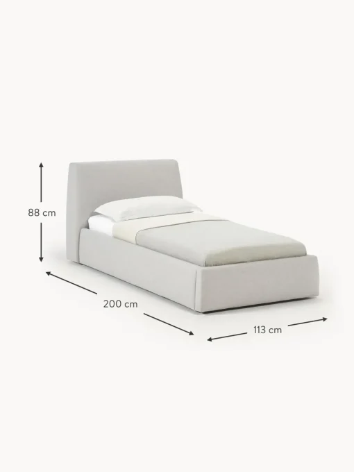 Letto Singolo Con Contenitore Cloud