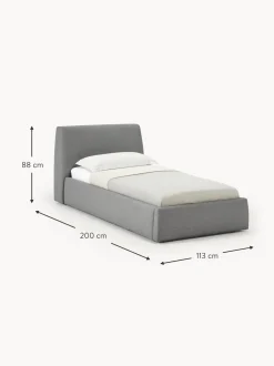 Letto Singolo Con Contenitore Cloud