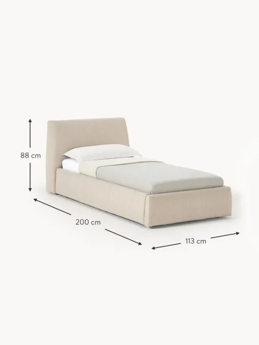 Letto Singolo Con Contenitore Cloud