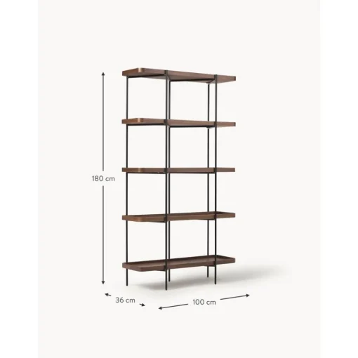 Libreria Grande In Legno Con Struttura In Metallo Renee*Westwing Collection Fashion