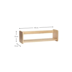 Mensola Da Parete In Legno Di Quercia Nomad*Hübsch Discount