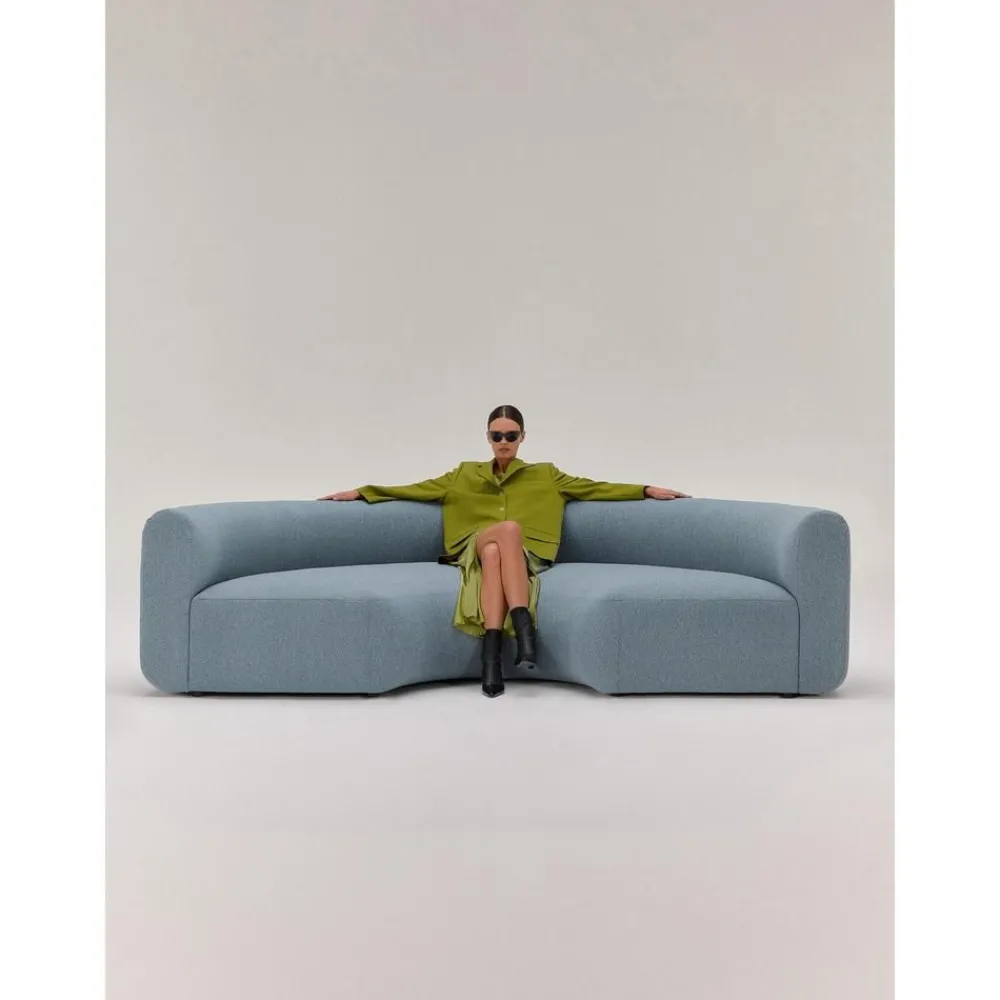 Modulo Angolare Curvo In Boucle Sofia*Westwing Collection Discount