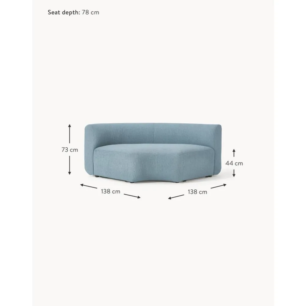 Modulo Angolare Curvo In Boucle Sofia*Westwing Collection Discount