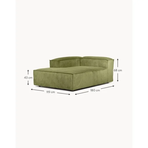 Modulo Angolare In Velluto A Coste Lennon*Westwing Collection Hot