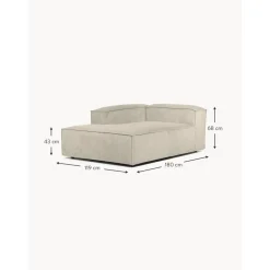 Modulo Angolare In Velluto A Coste Lennon*Westwing Collection Best