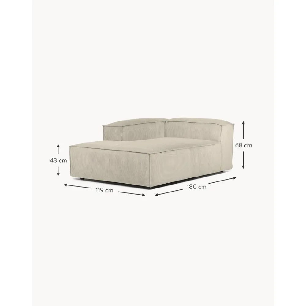 Modulo Angolare In Velluto A Coste Lennon*Westwing Collection Best