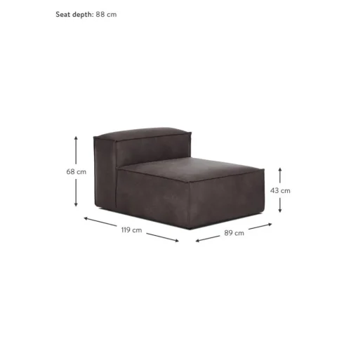 Modulo Centrale In Pelle Riciclata Lennon*Westwing Collection Discount
