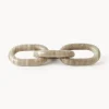 Oggetto Decorativo In Marmo Marrone Milena