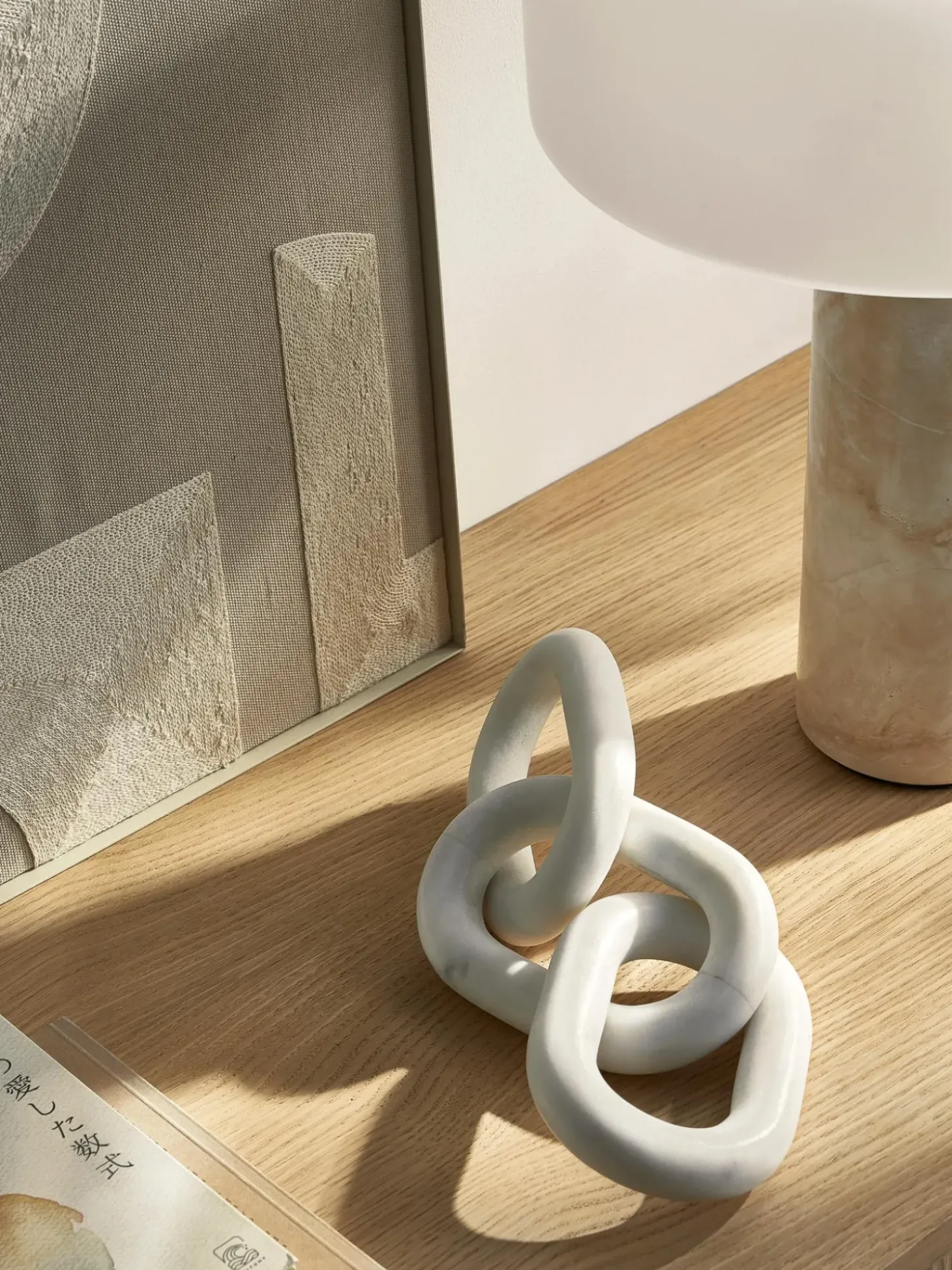 Oggetto Decorativo In Marmo Bianco Milena