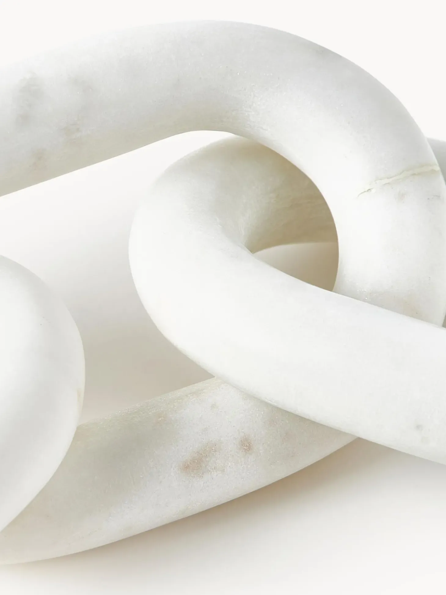 Oggetto Decorativo In Marmo Bianco Milena