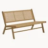 Panca Da Giardino Intrecciata Effetto Legno Palina