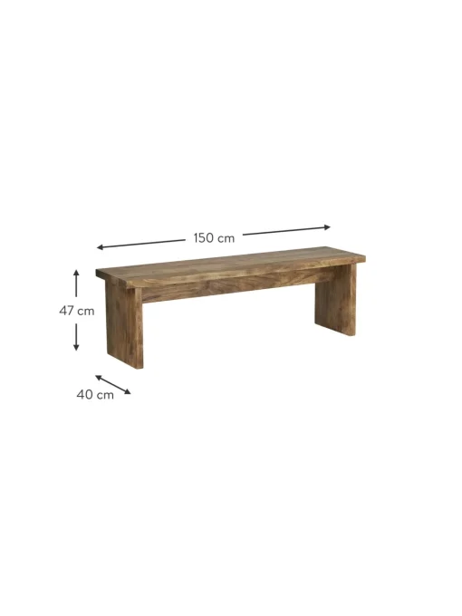 Panca In Legno Di Mango Berrie