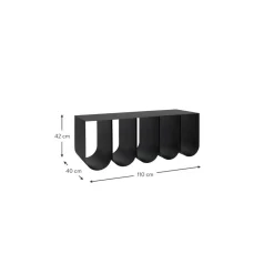 Panca In Metallo Curved*Kristina Dam Clearance